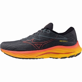 Mizuno Wave Rider 27 Mens Running Shoes - Grey Mizuno footwear designs