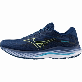 Mizuno Wave Rider 27 Mens Running Shoes - Navy Mizuno footwear designs