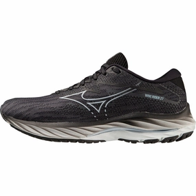 Mizuno Wave Rider 27 WIDE FIT (D) Womens Running Shoes - Black Mizuno footwear designs