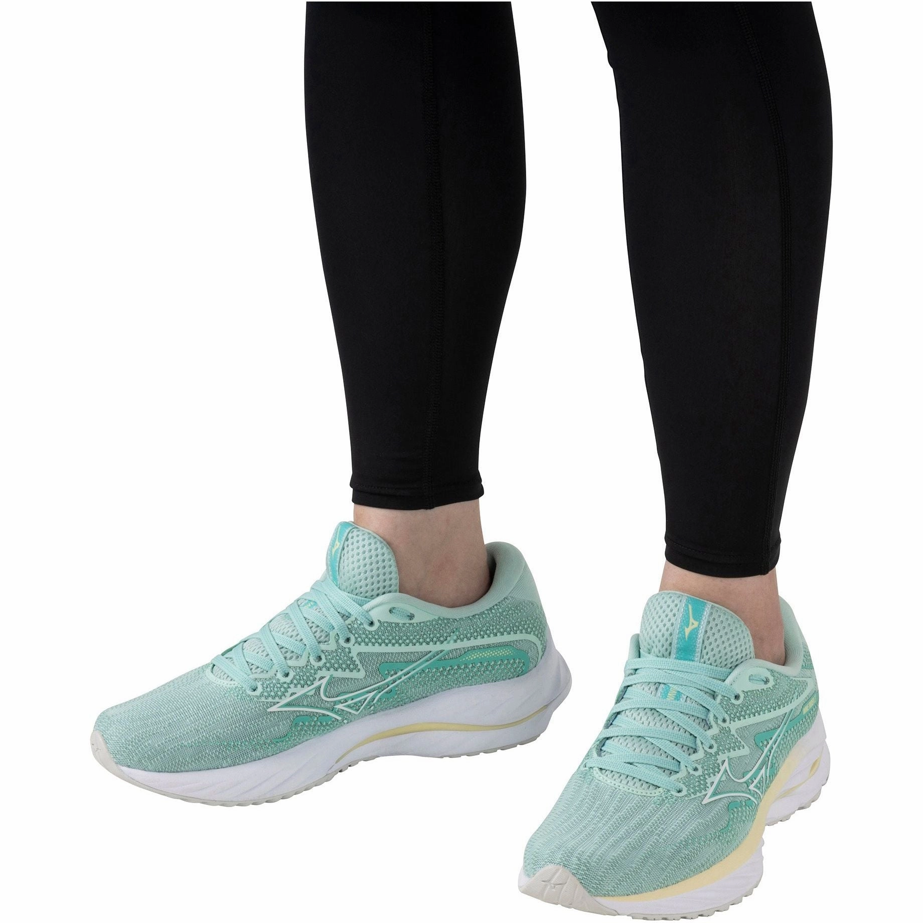 Mizuno Wave Rider 27 Womens Running Shoes - Green Advanced Sport Runners