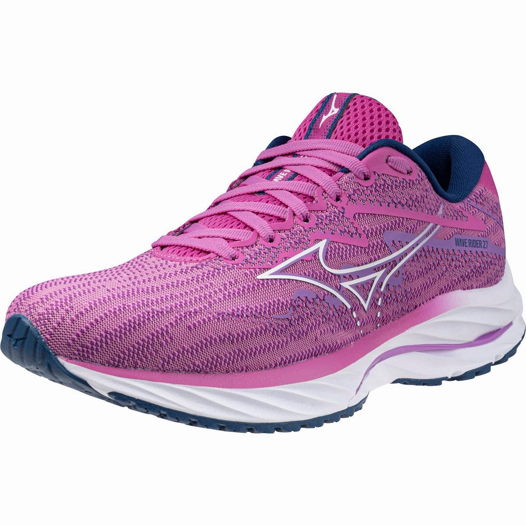 Mizuno Wave Rider 27 Womens Running Shoes - Pink Advanced Sport Runners
