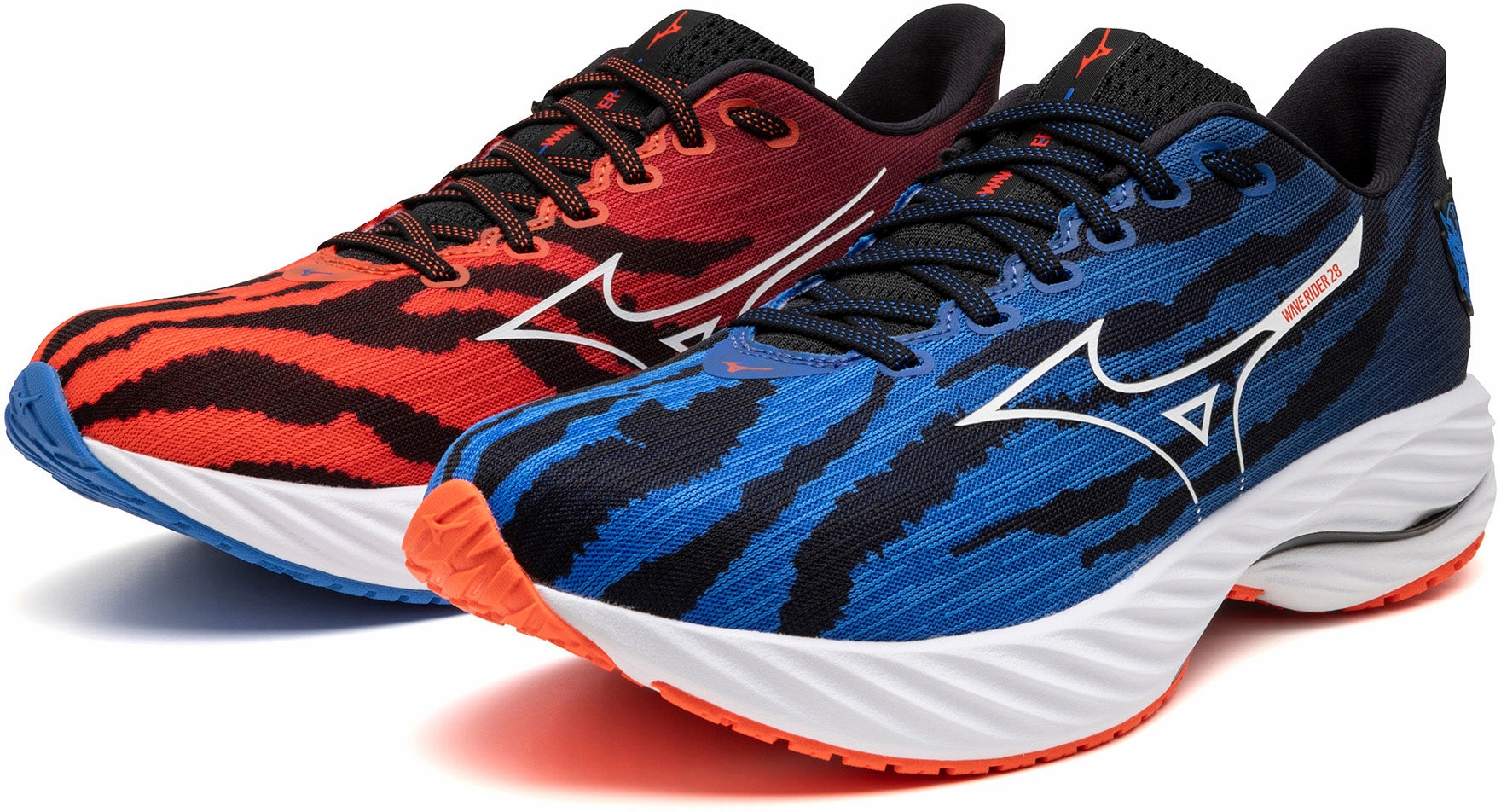 Mizuno Wave Rider 28 Mens Running Shoes - Blue Performance Sneakers