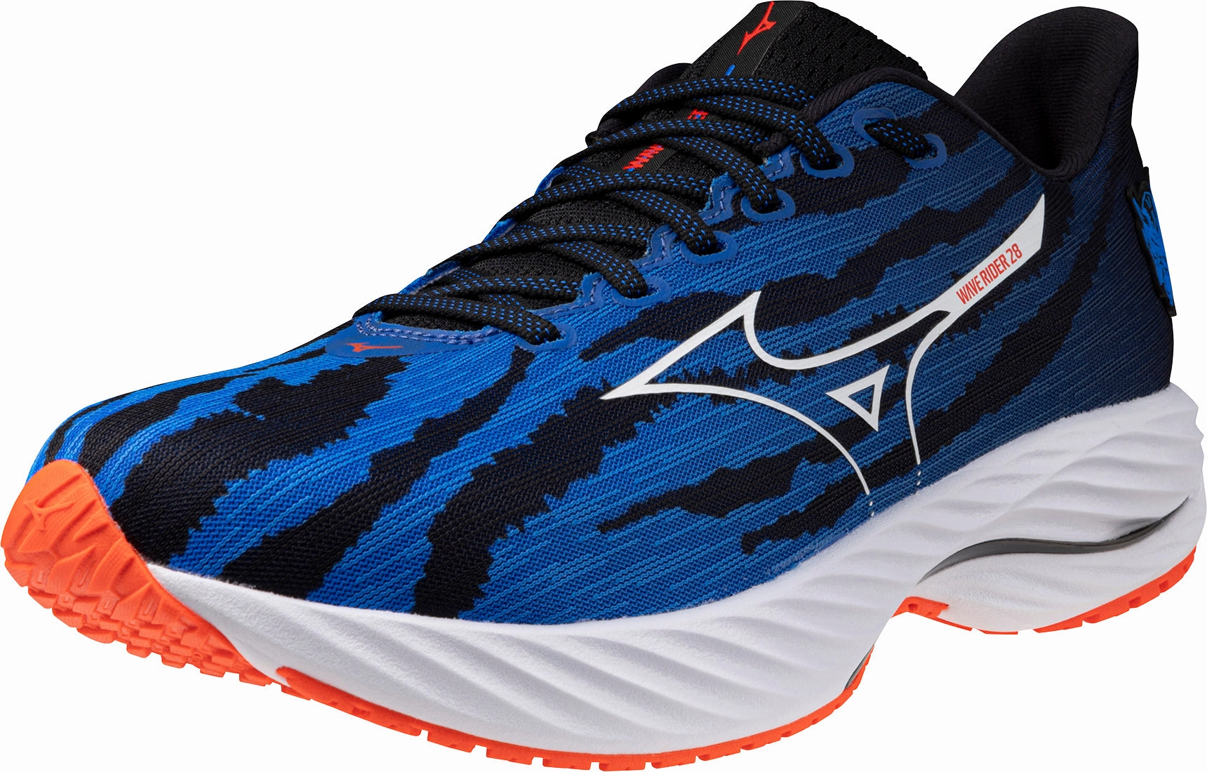 Mizuno Wave Rider 28 Mens Running Shoes - Blue Performance Sneakers