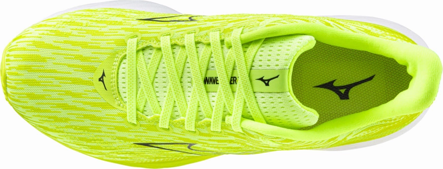 Mizuno Wave Rider 28 Mens Running Shoes - Green Performance Sneakers