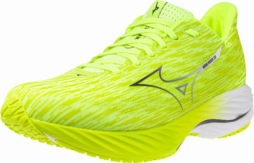 Mizuno Wave Rider 28 Mens Running Shoes - Green Performance Sneakers