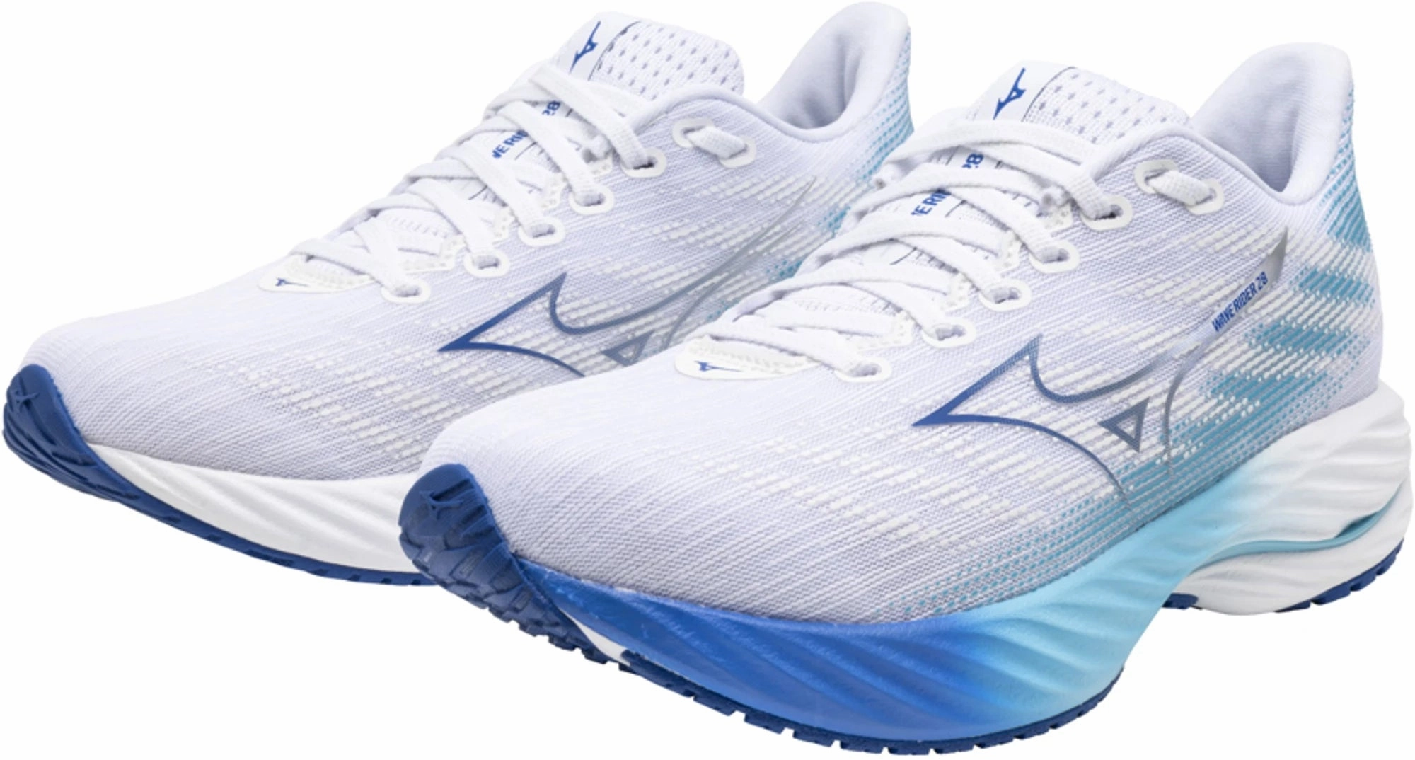 Mizuno Wave Rider 28 Womens Running Shoes - White Advanced Sport Runners