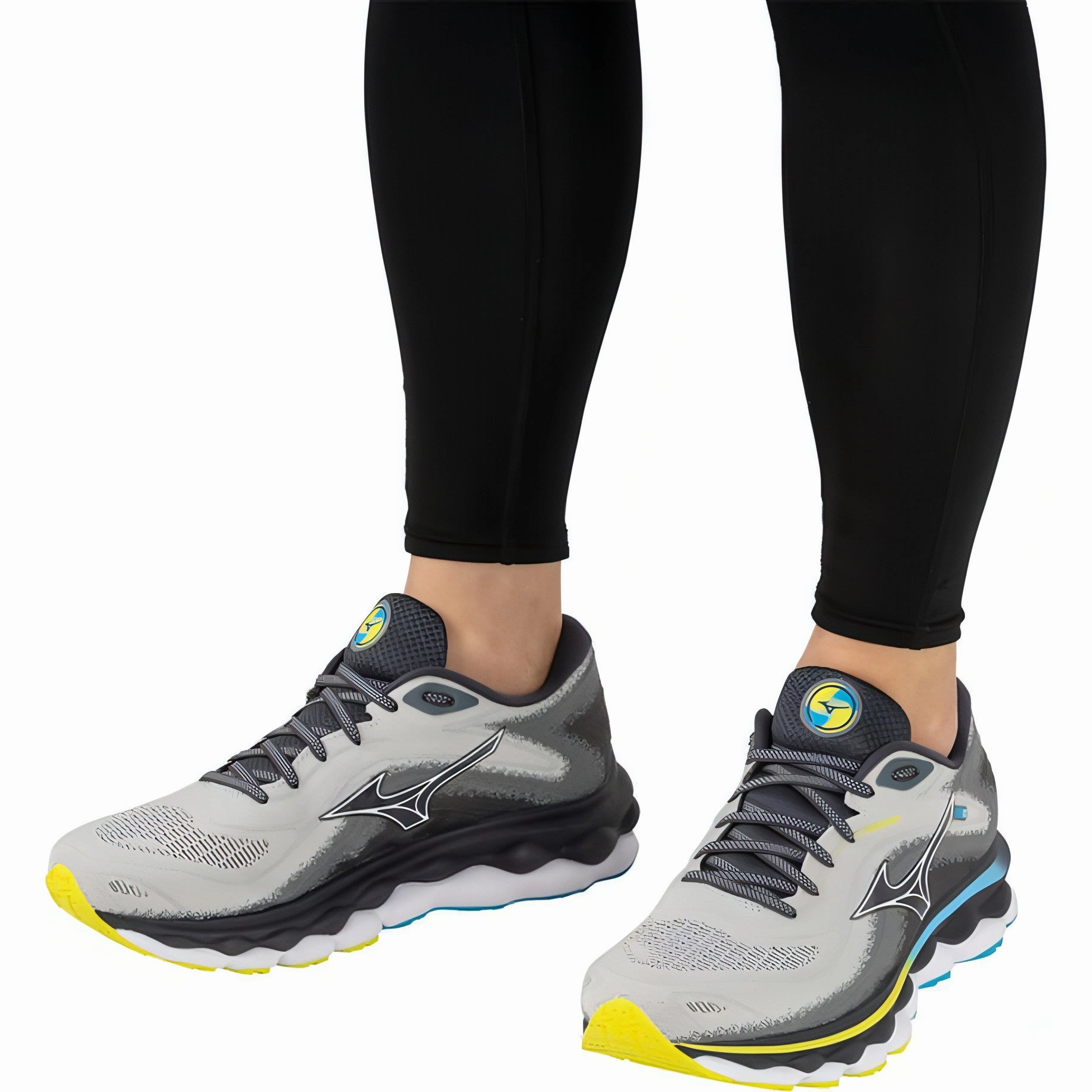 Mizuno Wave Sky 7 Mens Running Shoes - Grey Advanced Sport Runners