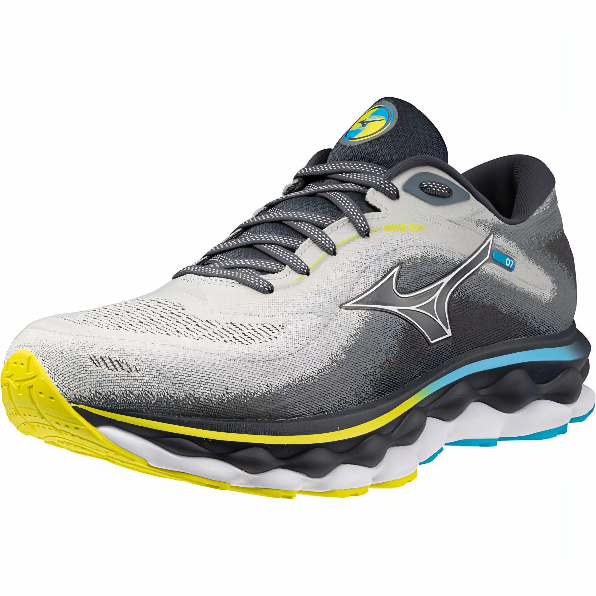 Mizuno Wave Sky 7 Mens Running Shoes - Grey Advanced Sport Runners