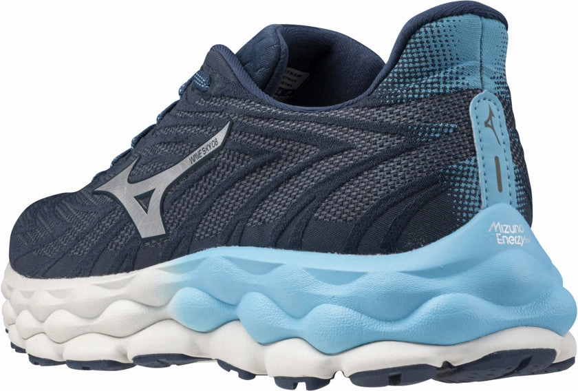 Mizuno Wave Sky 8 Mens Running Shoes - Blue Advanced Sport Runners