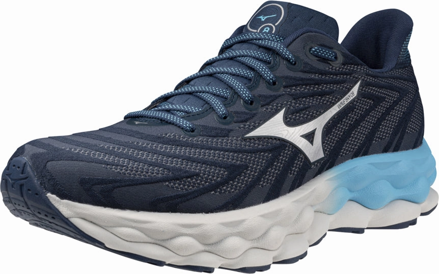 Mizuno Wave Sky 8 Mens Running Shoes - Blue Advanced Sport Runners