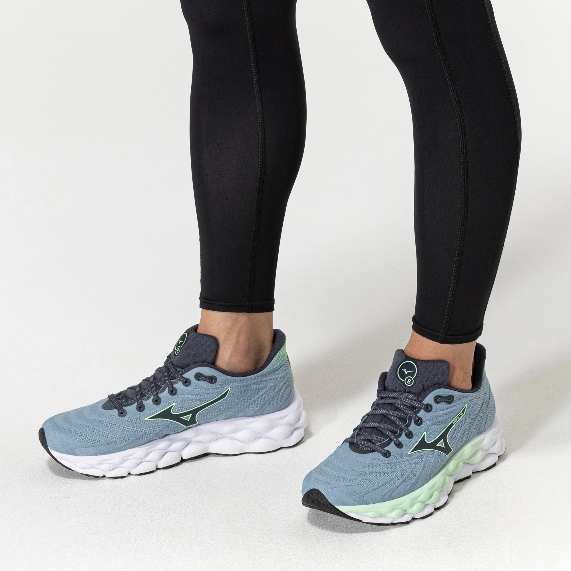 Mizuno Wave Sky 8 Mens Running Shoes - Blue Performance Sneakers