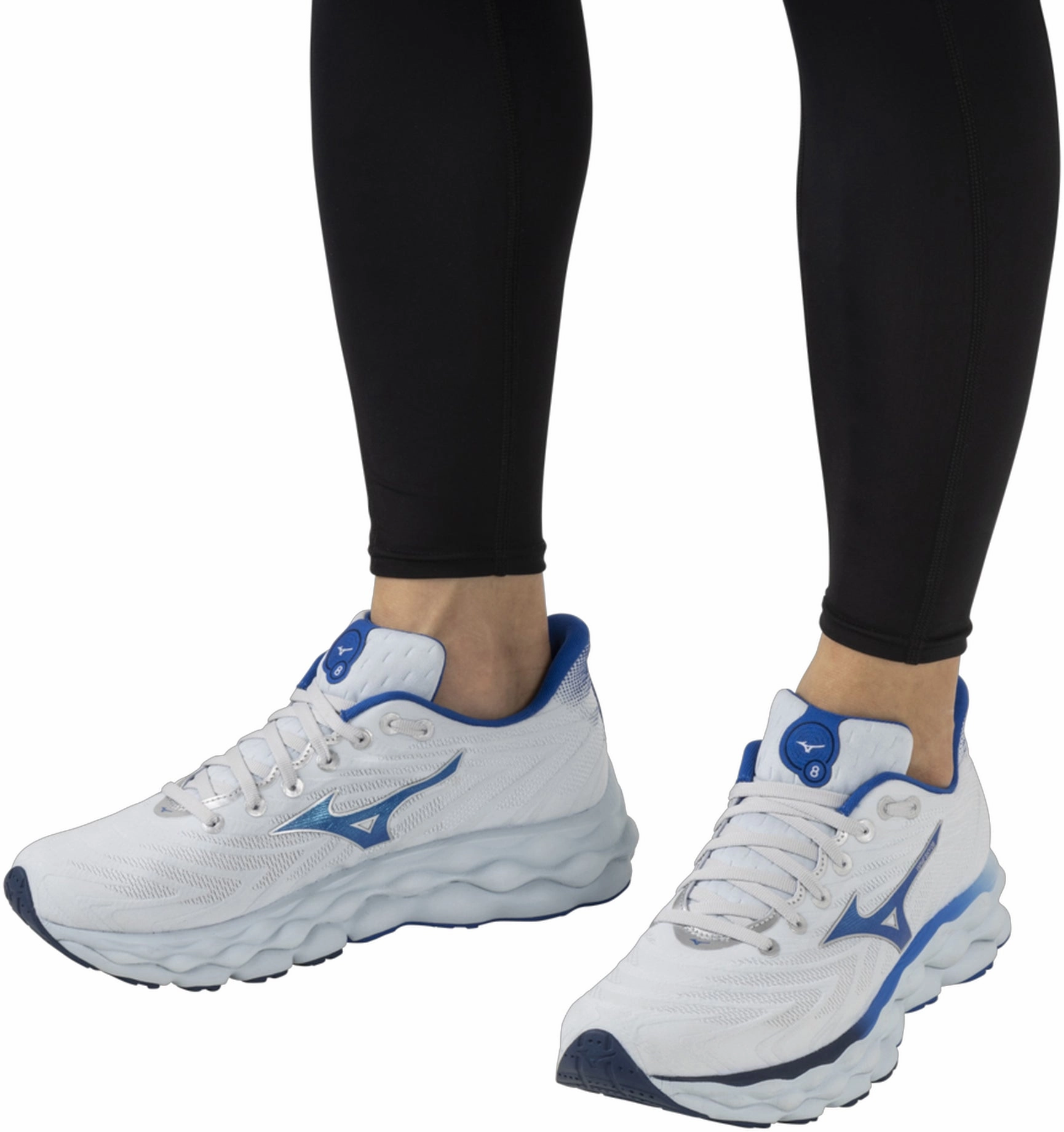 Mizuno Wave Sky 8 Mens Running Shoes - White Performance Sneakers