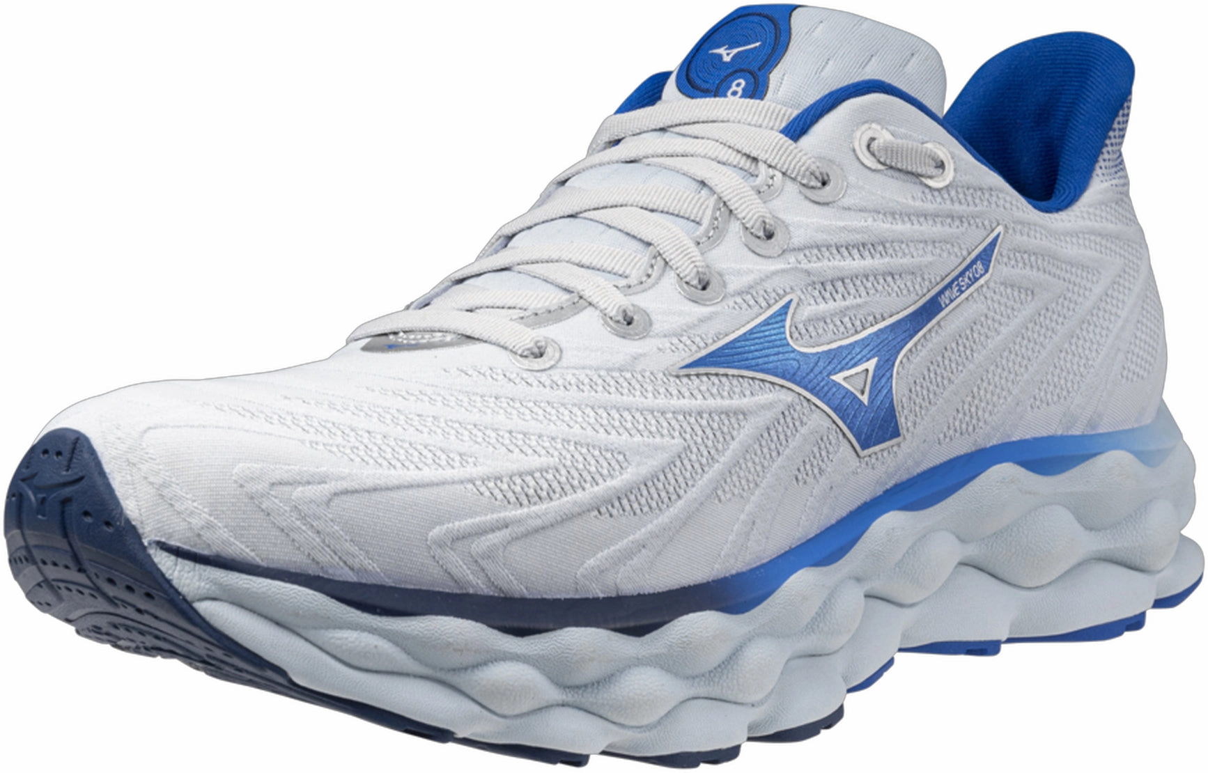 Mizuno Wave Sky 8 Mens Running Shoes - White Performance Sneakers