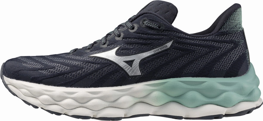 Mizuno Wave Sky 8 Womens Running Shoes - Grey Mizuno footwear designs