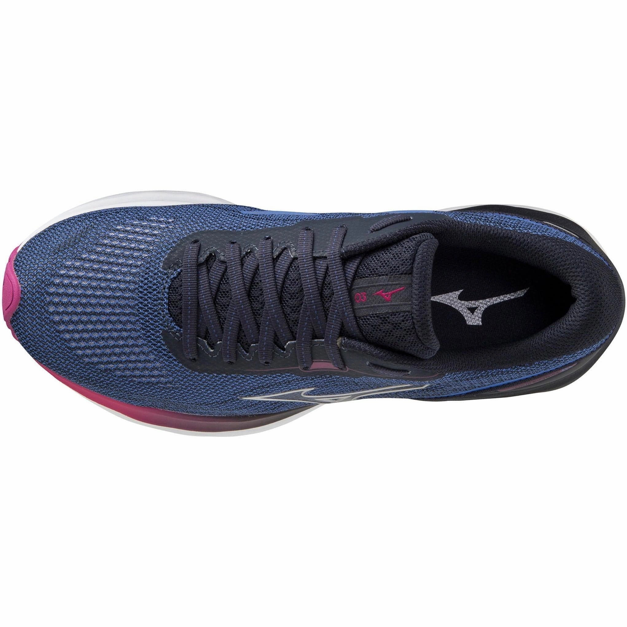 Mizuno Wave Skyrise 3 Womens Running Shoes - Navy Performance Sneakers