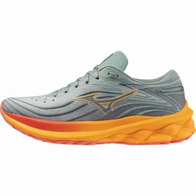 Mizuno Wave Skyrise 5 Womens Running Shoes - Green Mizuno footwear designs
