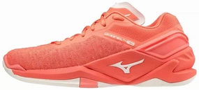 Mizuno Wave Stealth Neo Womens Netball Shoes - Orange Mizuno footwear designs