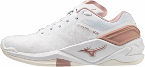 Mizuno Wave Stealth Neo Womens Netball Shoes - White Mizuno performance sneakers for training