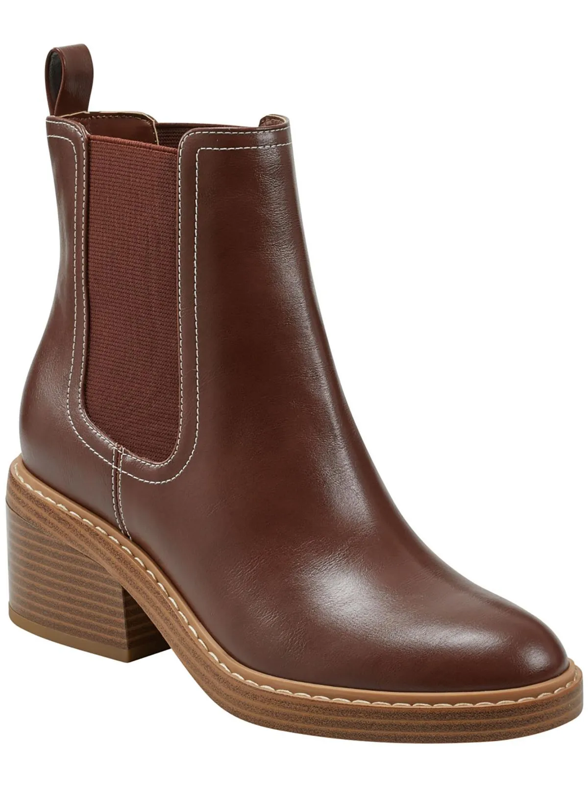 Modesty 2 Womens Faux Leather Pull On Ankle Boots