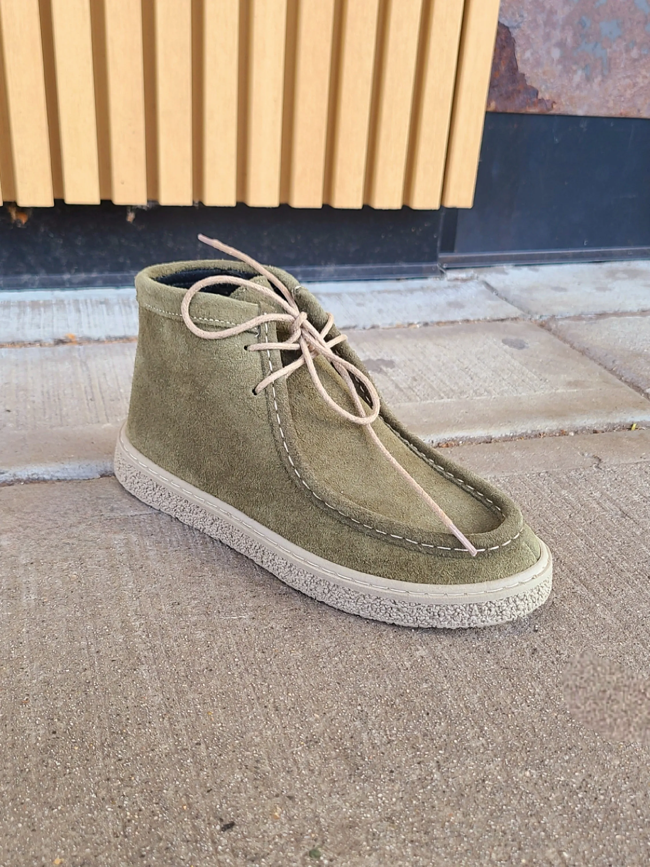 Moody Khaki Suede Boot