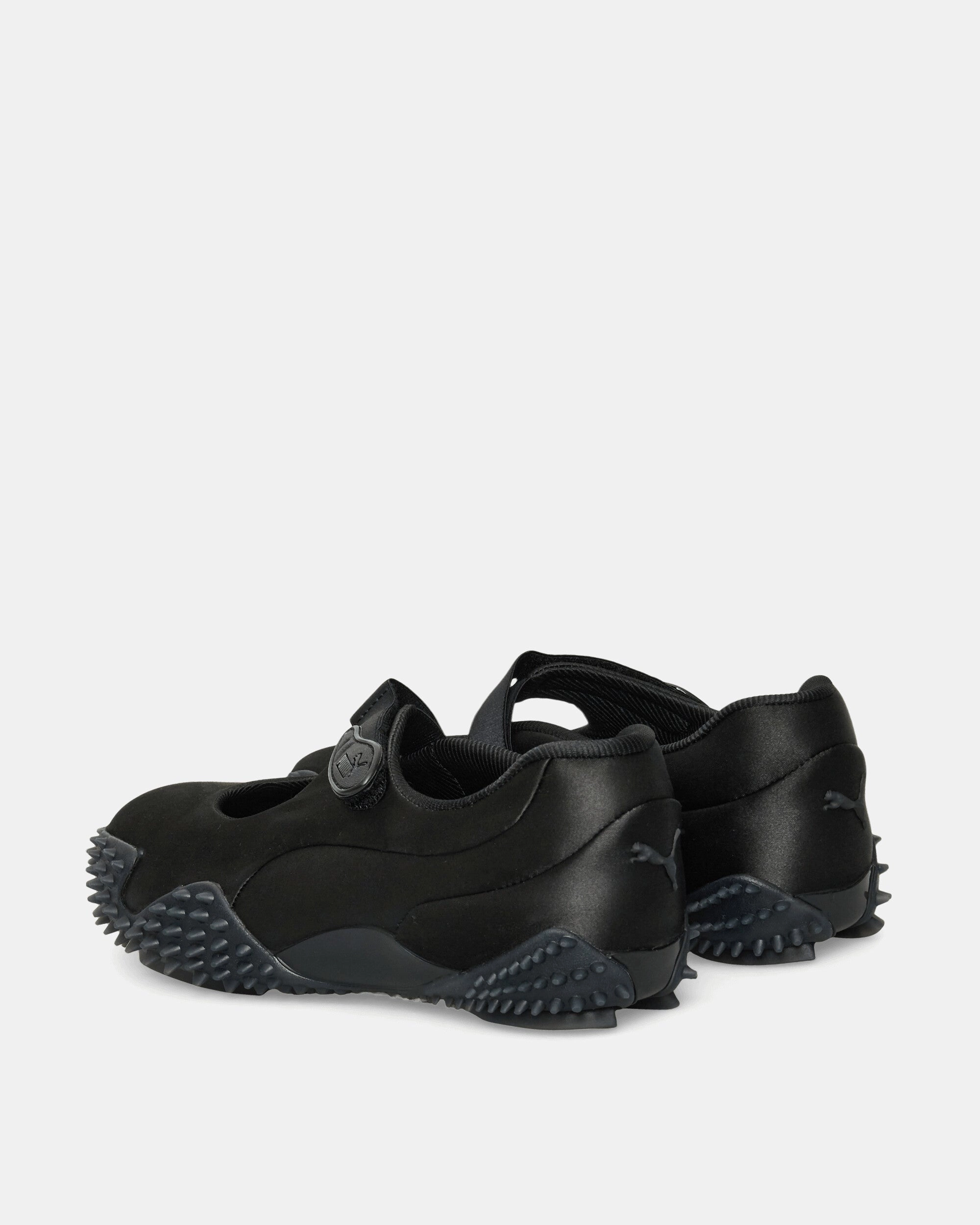Mostro Fey Satin Sneakers Black Modern Athletic Shoes