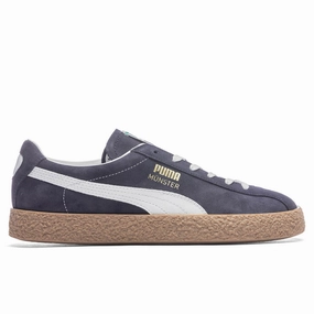 Muenster OG - Blue Puma shoes with suede and modern shape