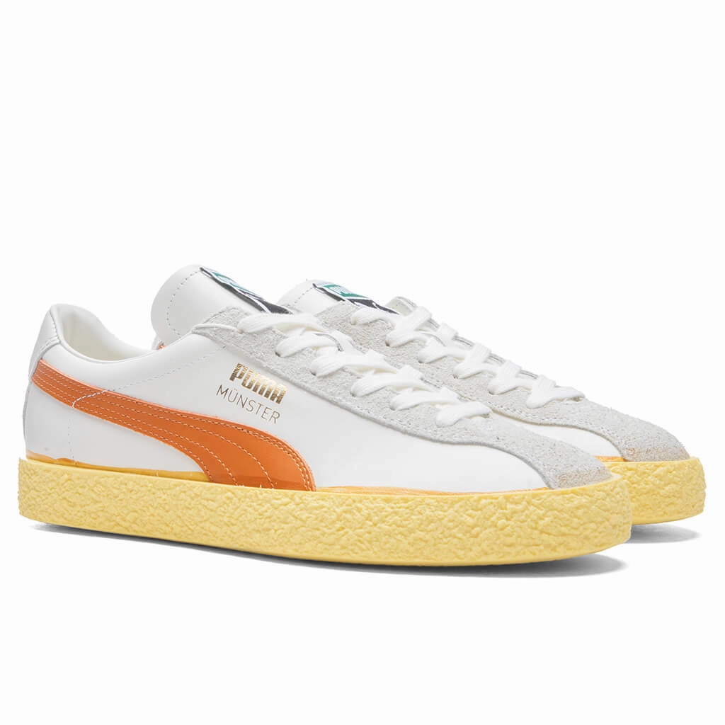 Muenster "The Neverworn" - White Puma Suede Street Sneakers