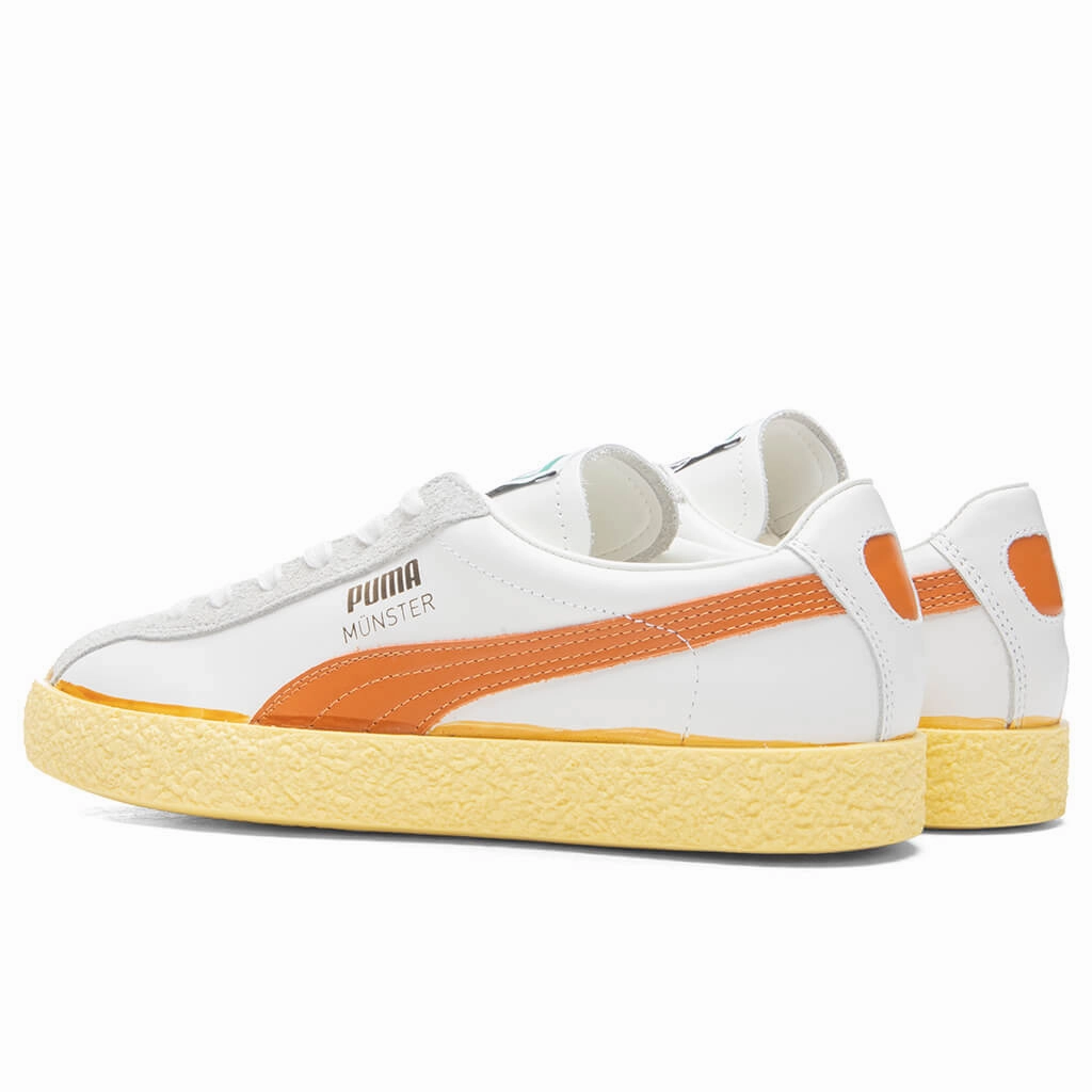 Muenster "The Neverworn" - White Puma Suede Street Sneakers