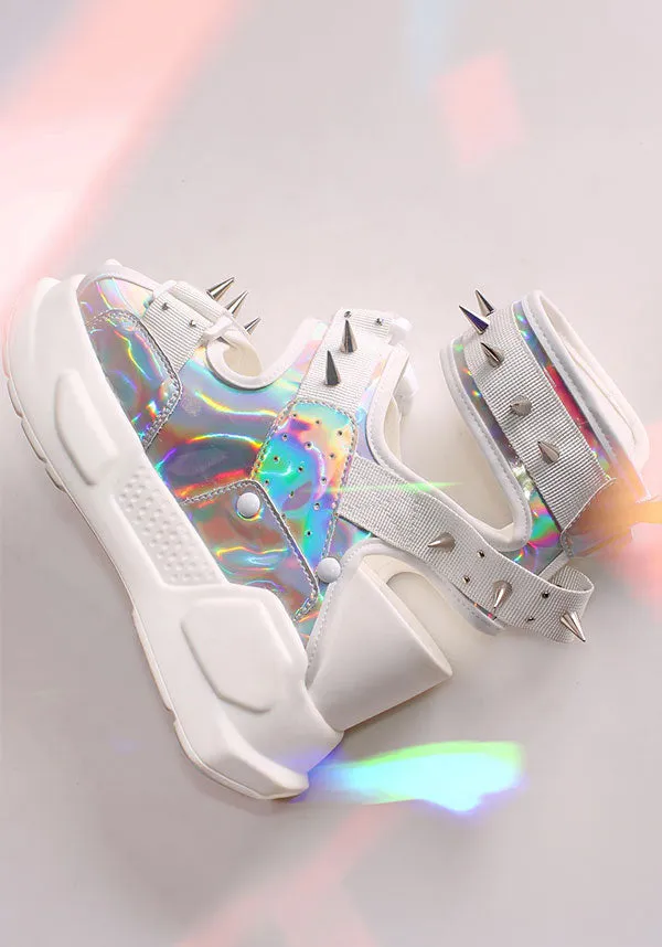 Mulberry 03 [Silver Holo] | PLATFORM SANDALS**