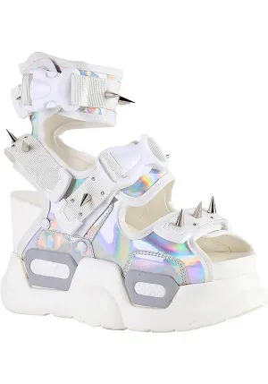 Mulberry 03 [Silver Holo] | PLATFORM SANDALS**