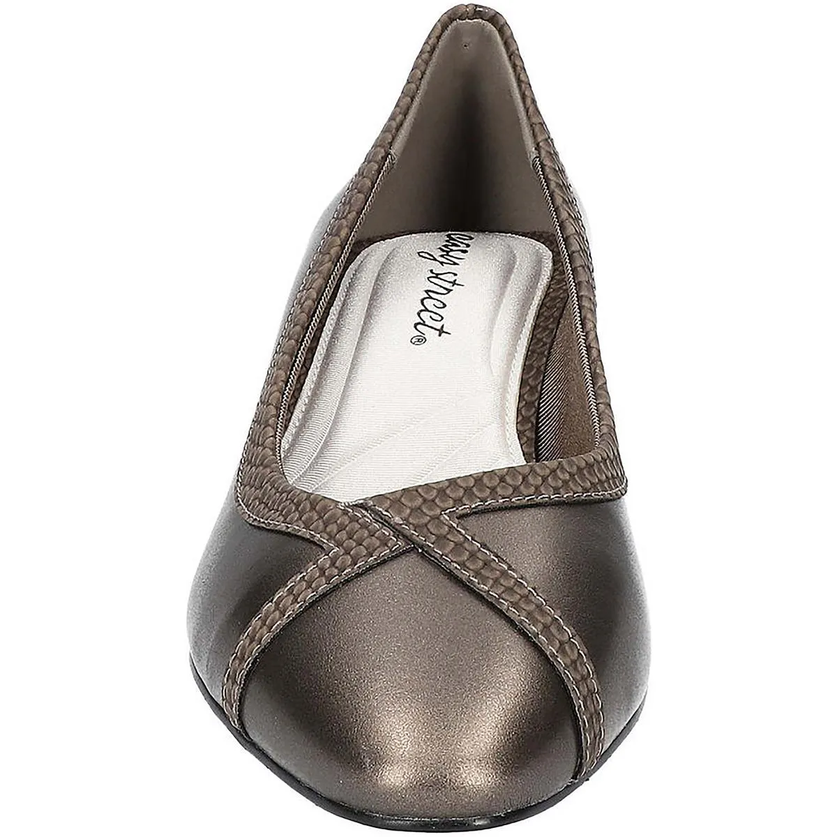 Myrtle Womens Faux Leather Comfort Insole Pumps