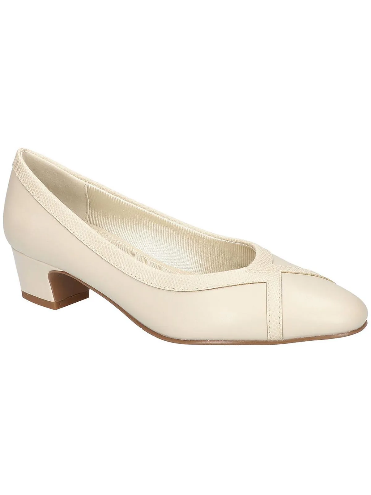 Myrtle Womens Faux Leather Comfort Insole Pumps