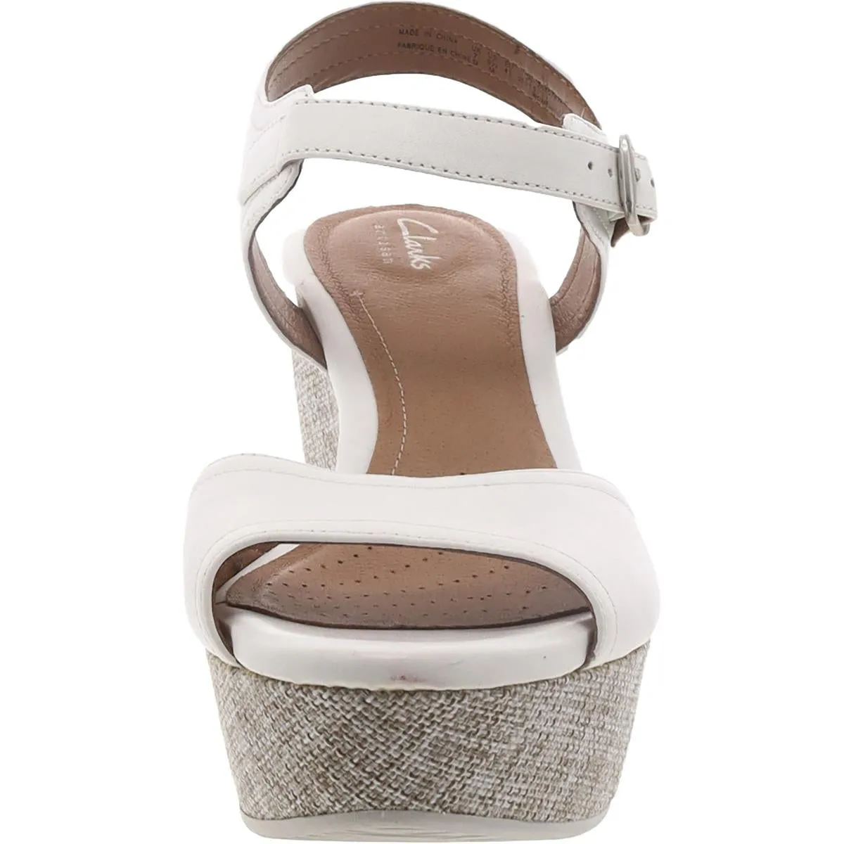 Nadene Lola Womens Leather Open Toe Wedge Sandals