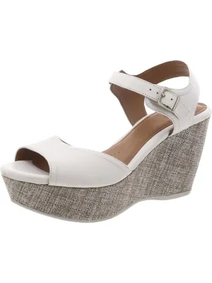 Nadene Lola Womens Leather Open Toe Wedge Sandals