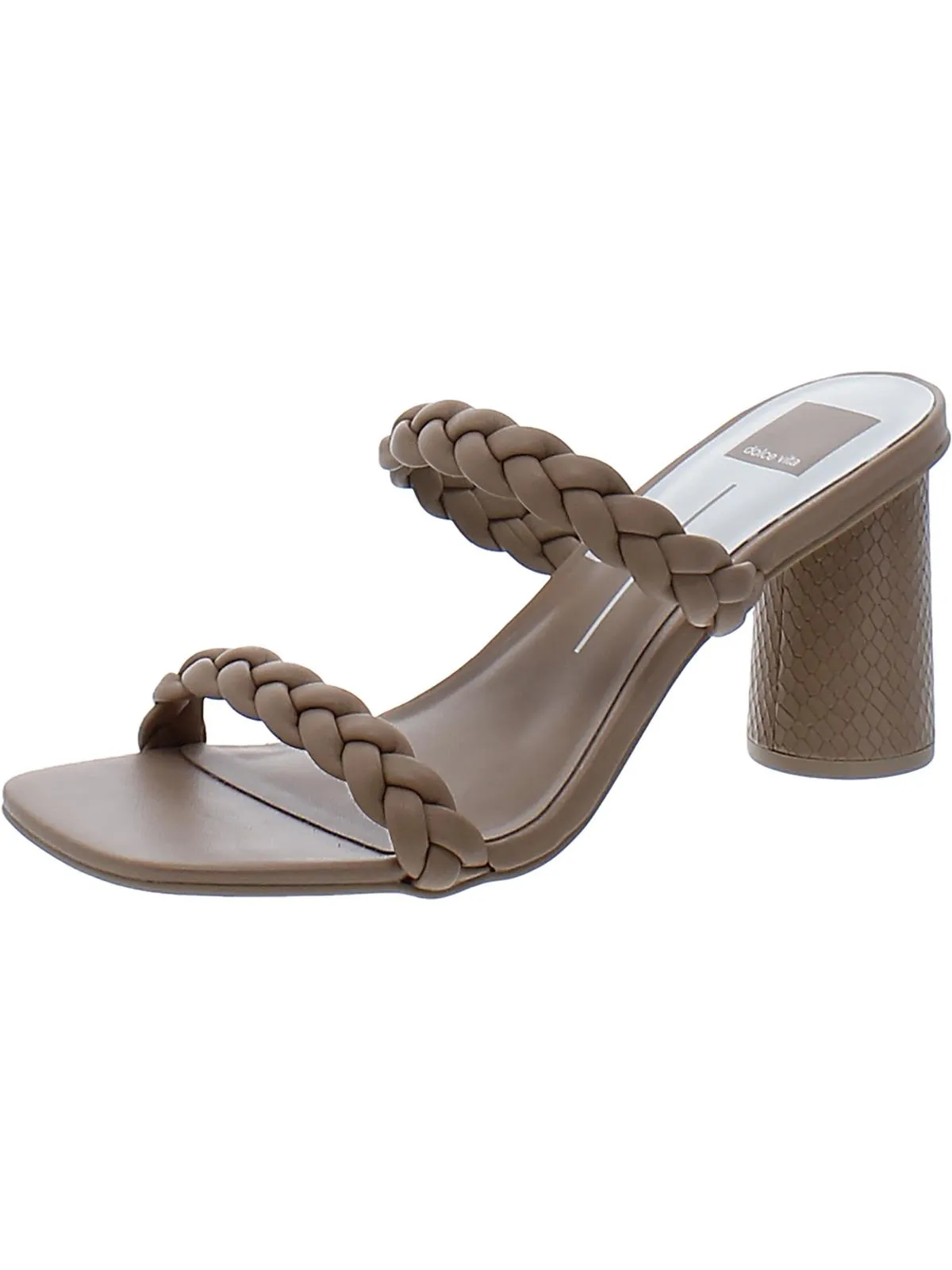 Nairi Woven Womens Braided Square Toe Heels