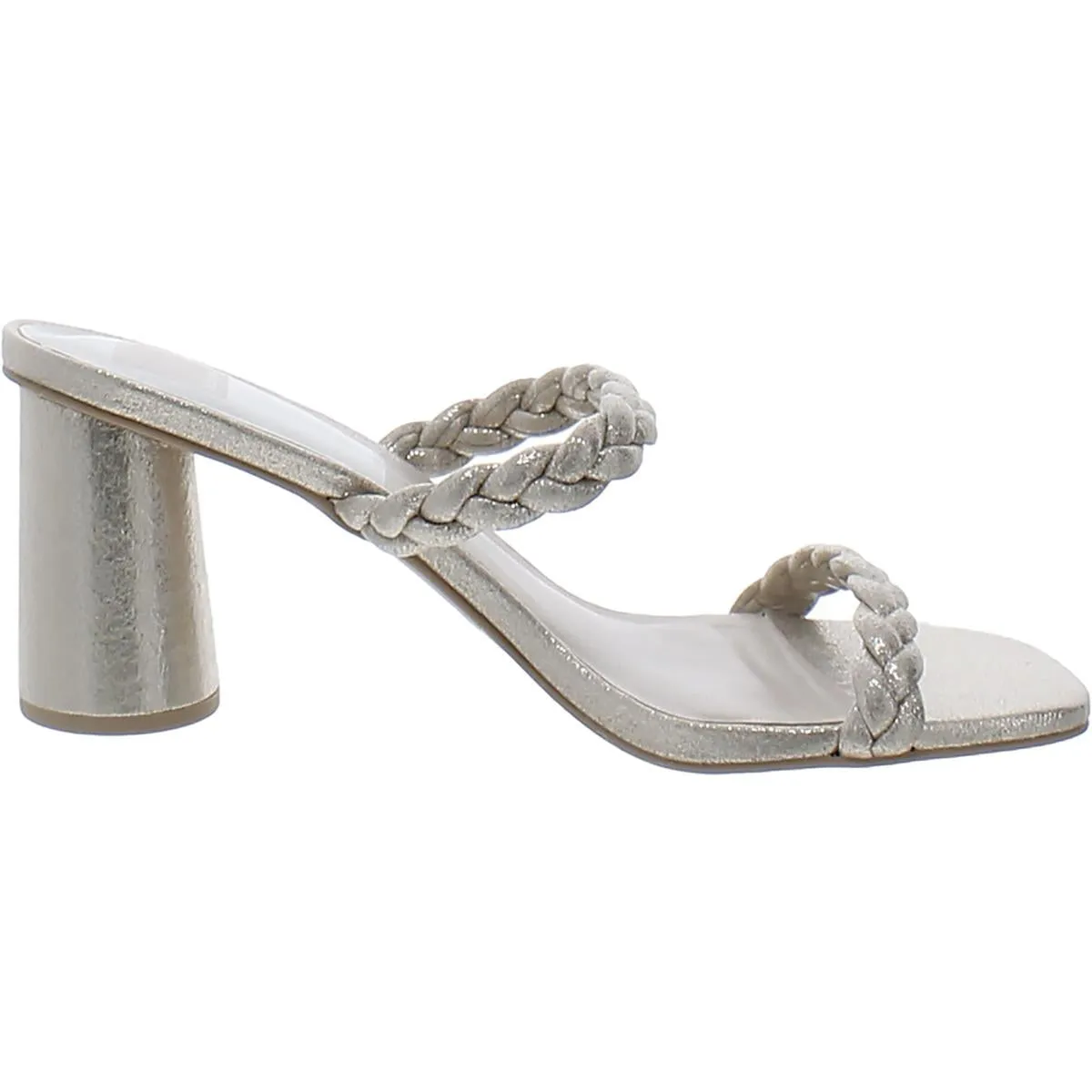 Nairi Woven Womens Braided Square Toe Heels