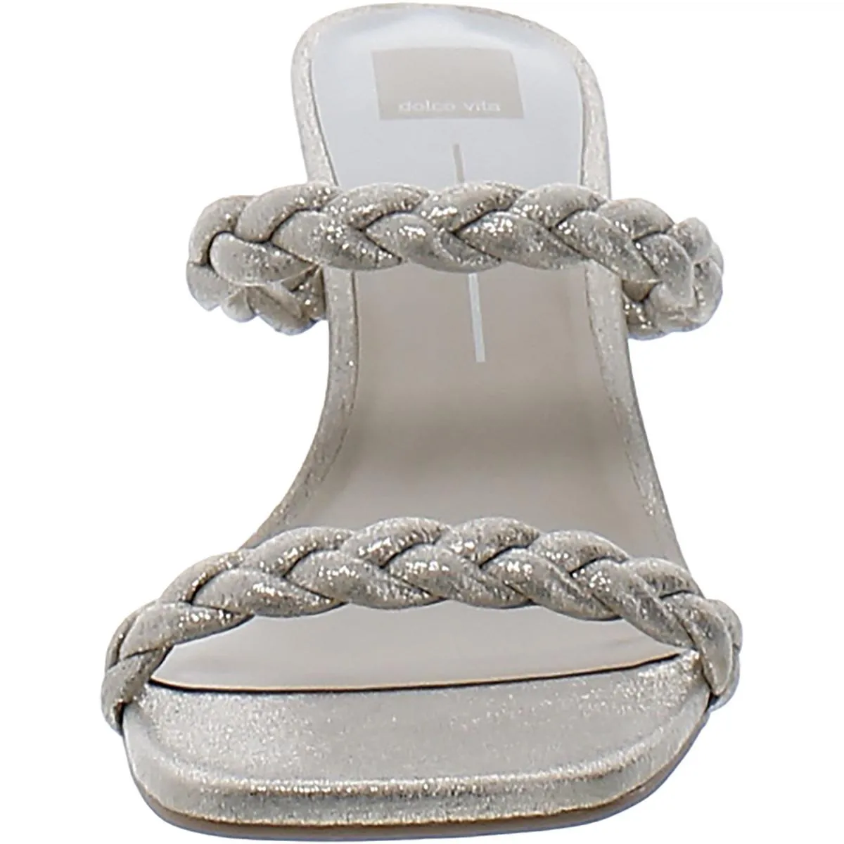 Nairi Woven Womens Braided Square Toe Heels