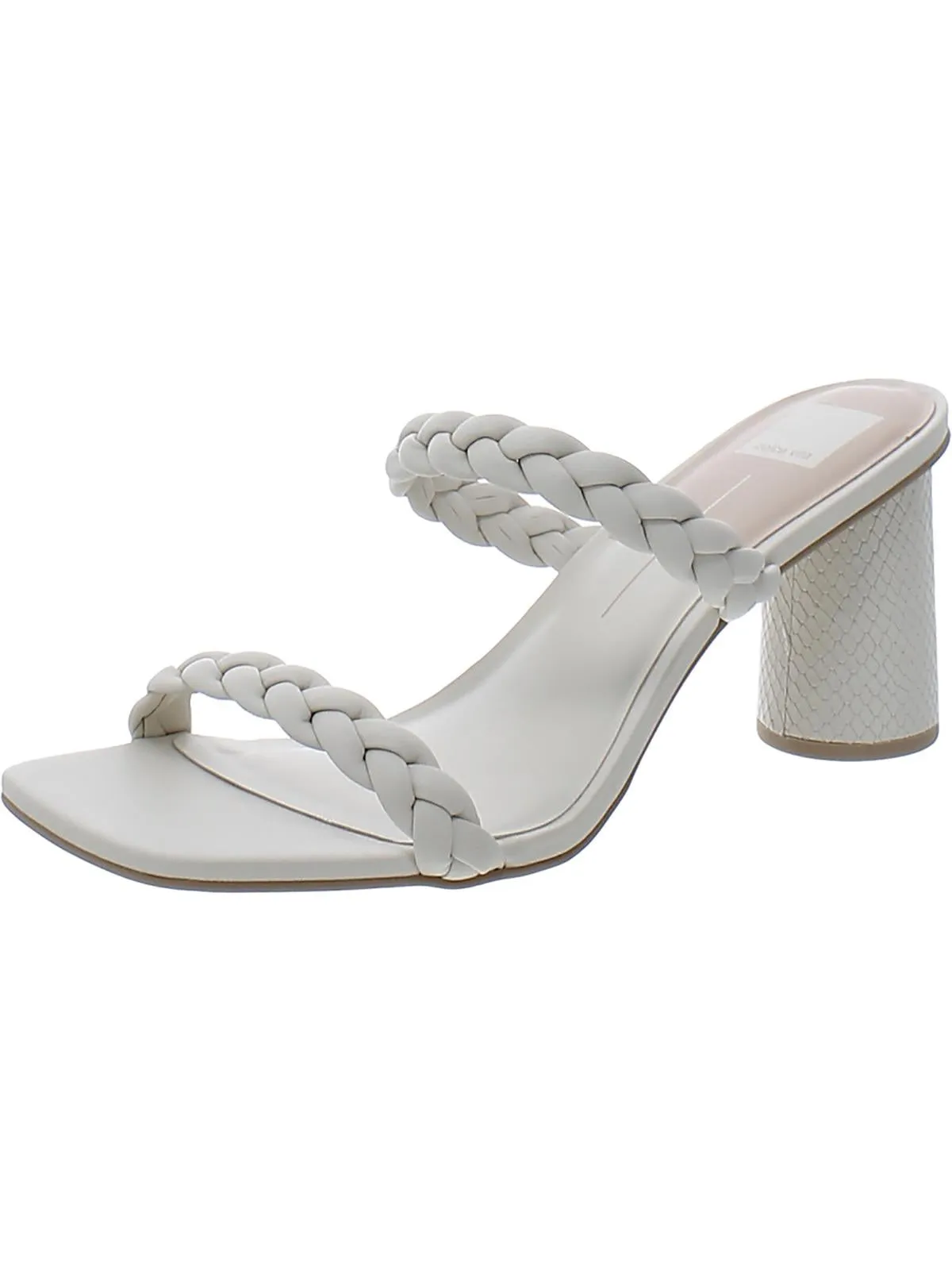 Nairi Woven Womens Braided Square Toe Heels