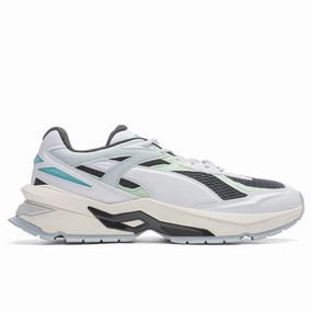 Nano Rdr Odyssey - White/Black Puma shoes with suede and modern shape