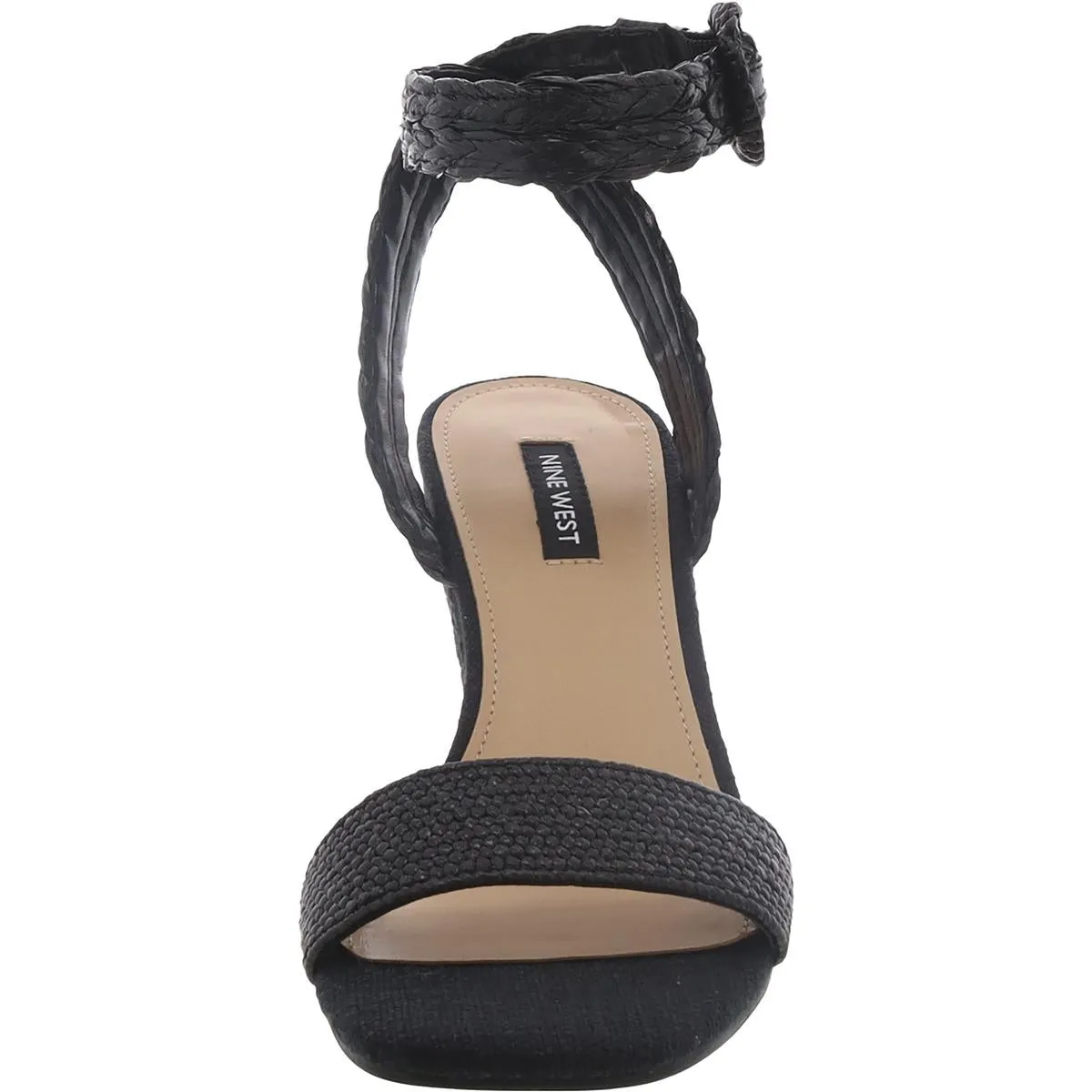 NERISA3 Womens Woven Square toe Wedge Sandals
