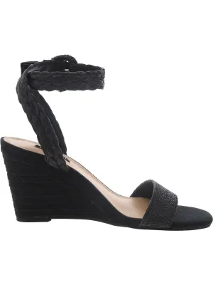 NERISA3 Womens Woven Square toe Wedge Sandals
