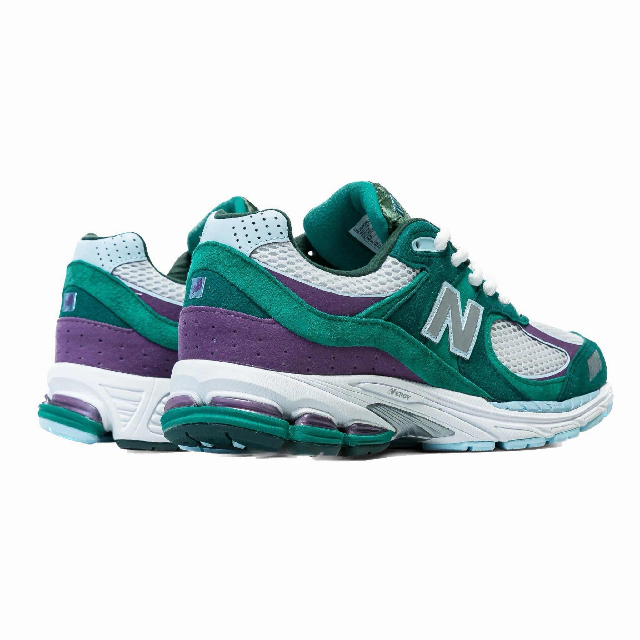 New Balance 2002R Up There Backyeard Legends Green Purple Grey Iconic Court Sneakers