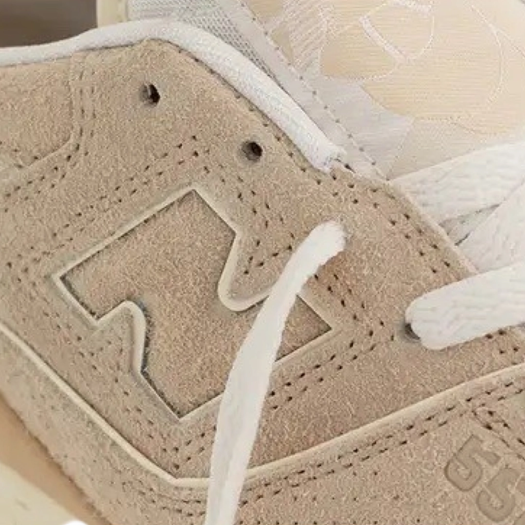 New Balance 550 Aime De Leon Dore Taupe Suede Iconic Court Sneakers