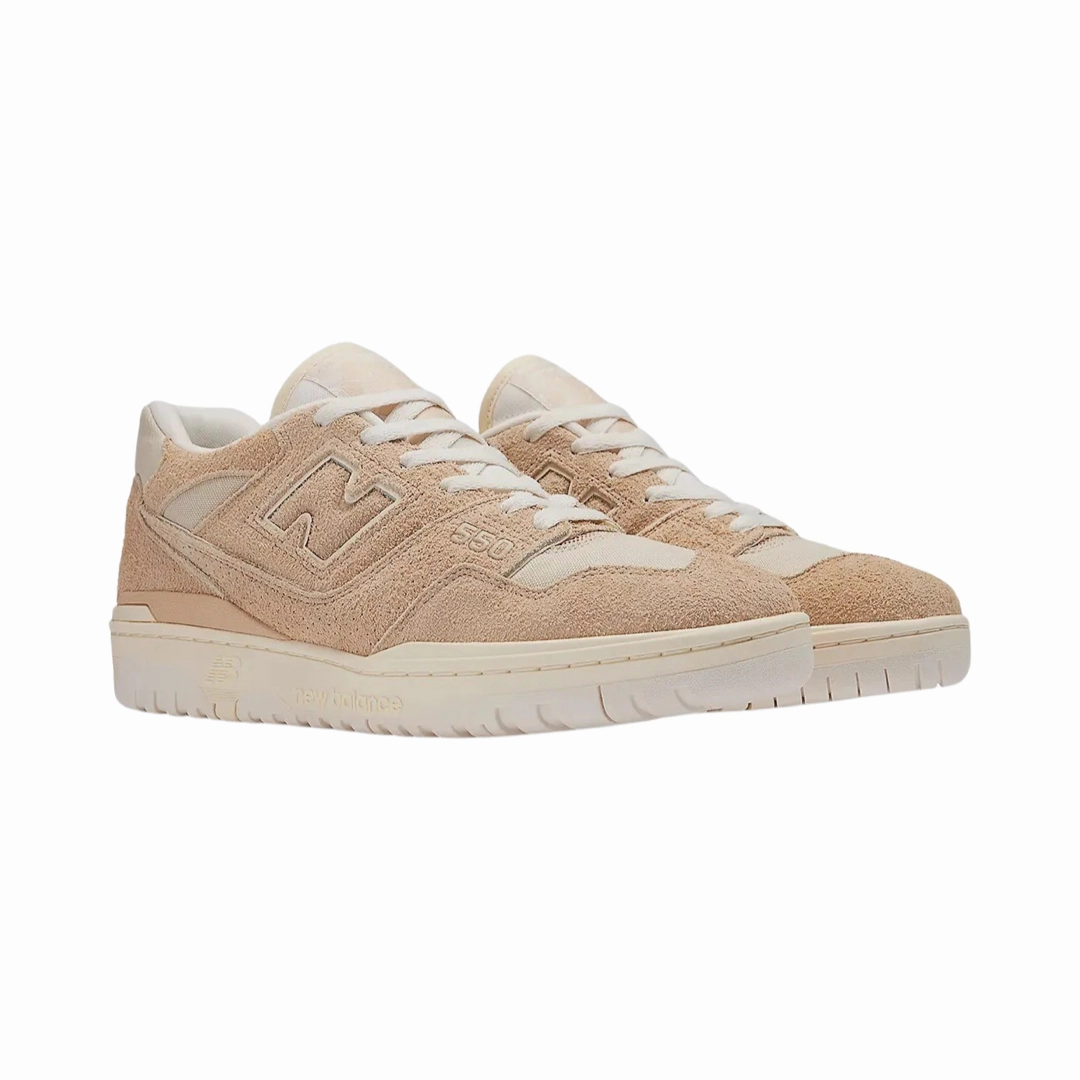 New Balance 550 Aime De Leon Dore Taupe Suede Iconic Court Sneakers