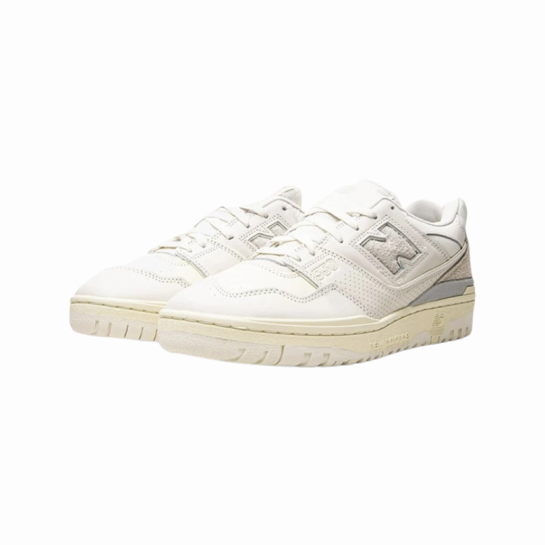 New Balance 550 Aime Leon Dore White Leather White White Iconic Court Sneakers