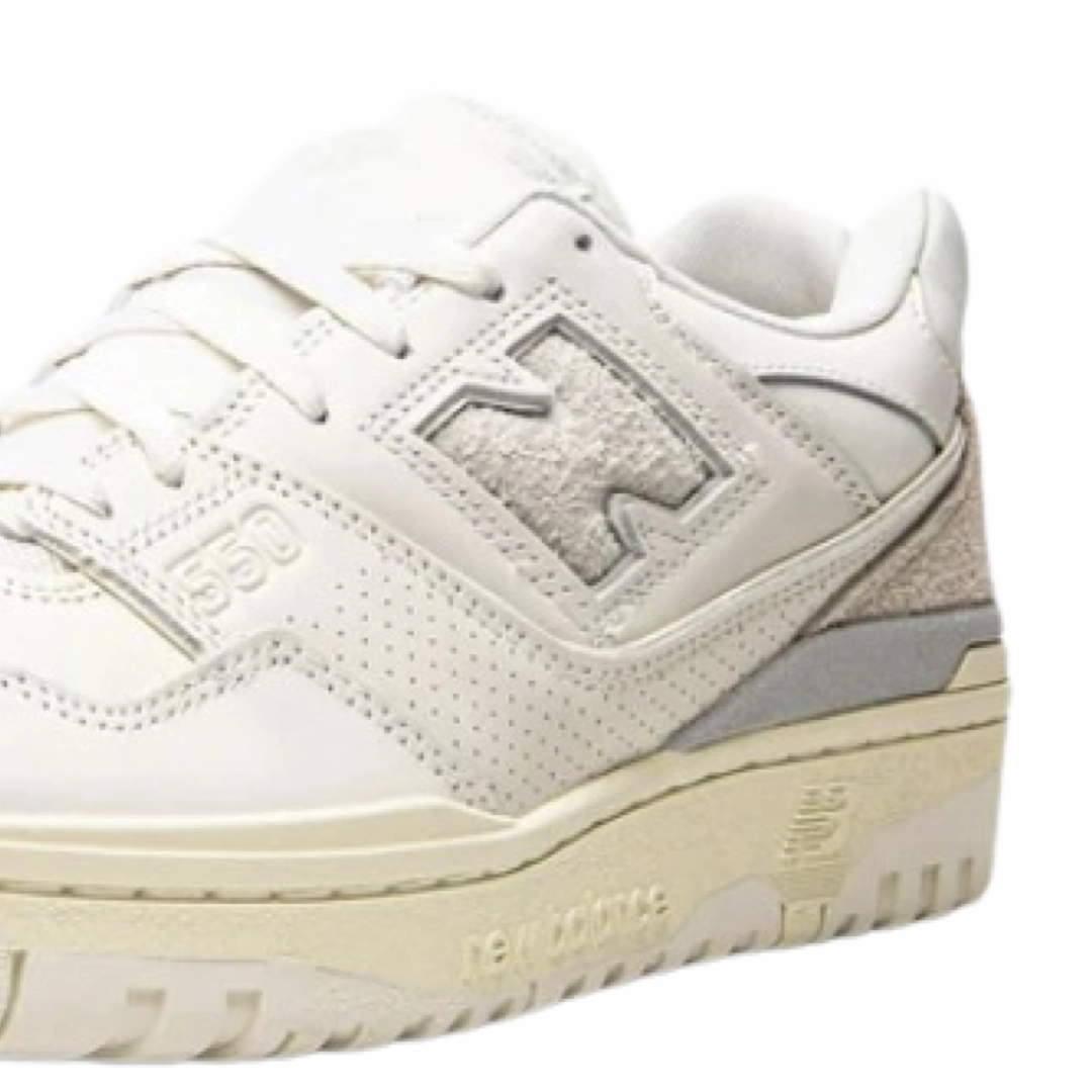 New Balance 550 Aime Leon Dore White Leather White White Iconic Court Sneakers