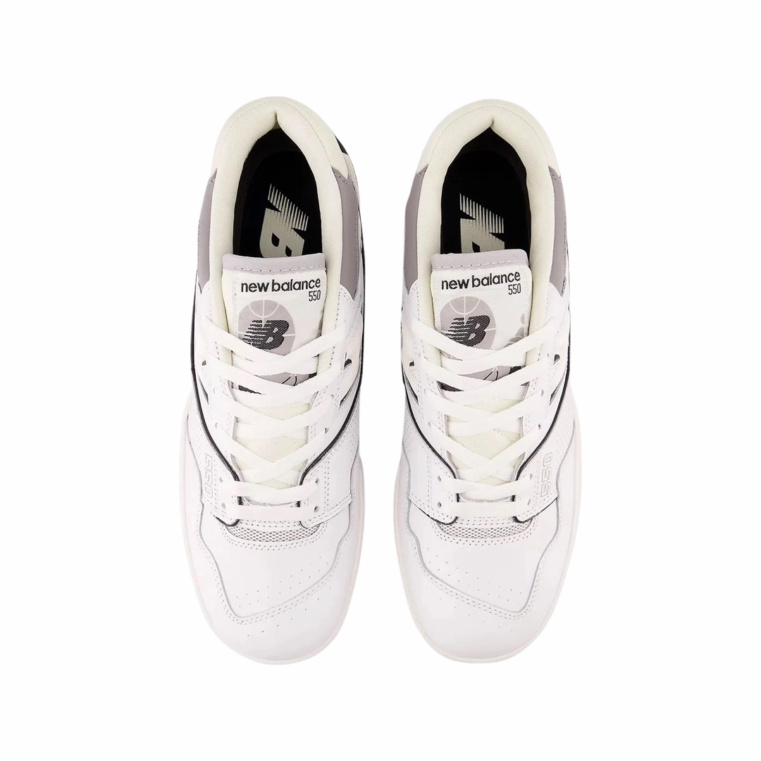 New Balance 550 Salt and Pepper Iconic Court Sneakers