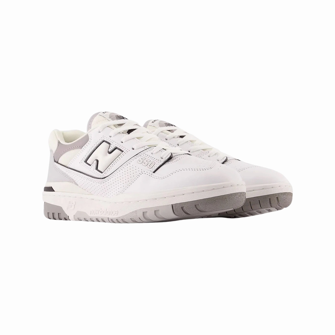 New Balance 550 Salt and Pepper Iconic Court Sneakers