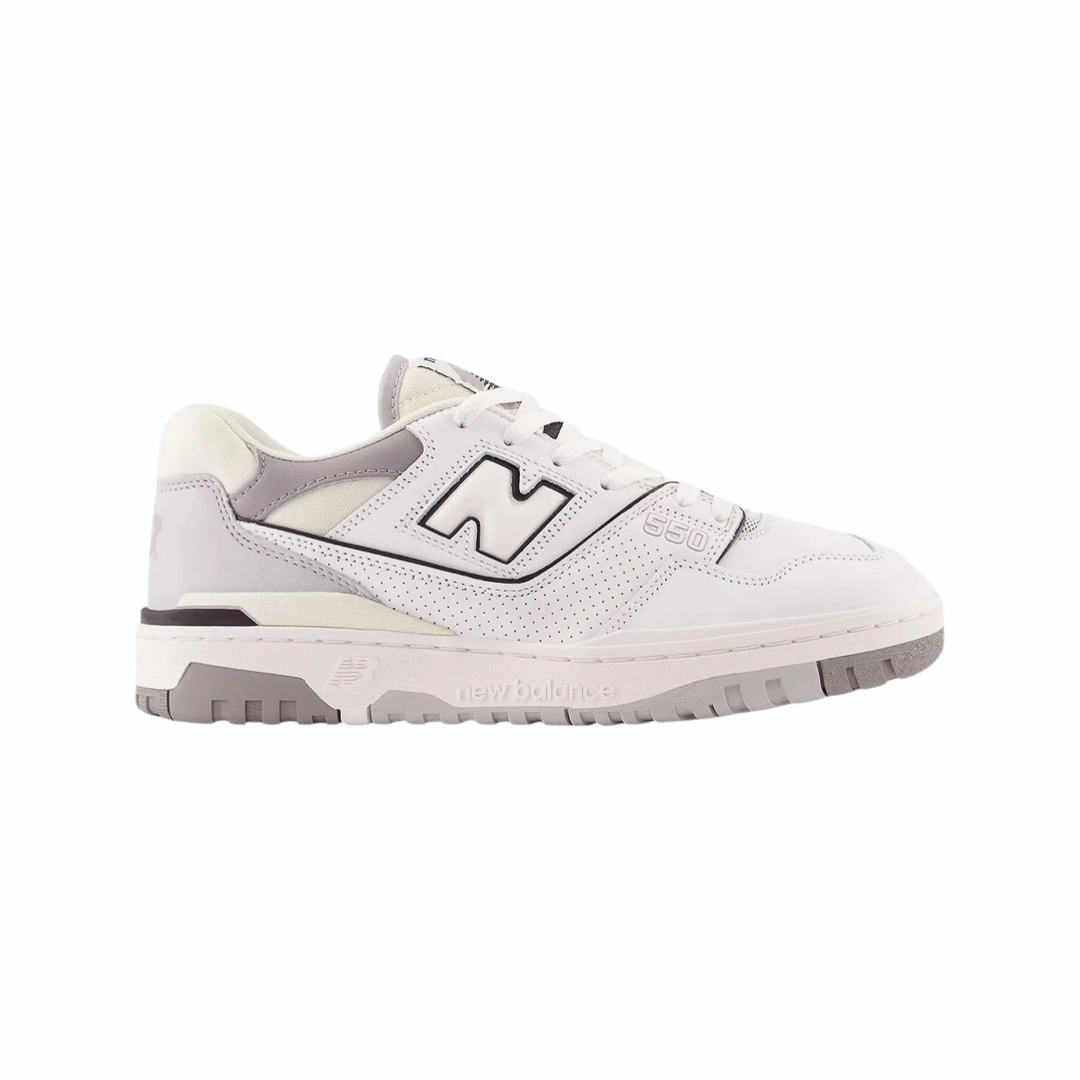New Balance 550 Salt and Pepper Iconic Court Sneakers