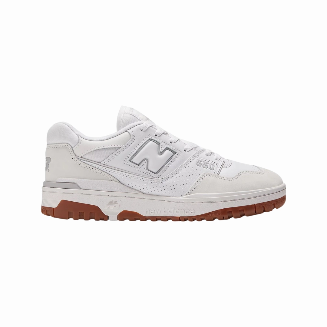 New Balance 550 White Gum Iconic Court Sneakers
